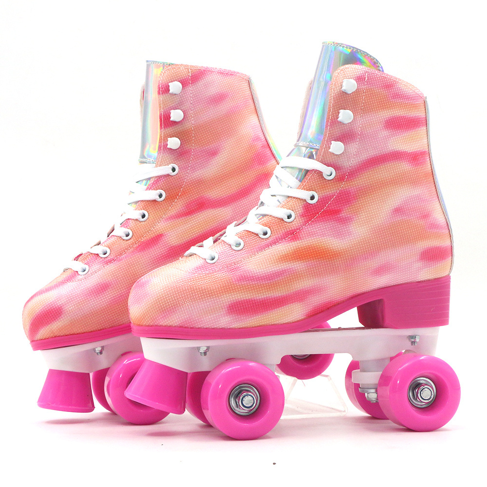 Sport Roller Skates Shoes 4 Four Wheels Kick Roller Shoes For Kids Deformation Kids Kick 4 Wheel Roller Skates Shoes