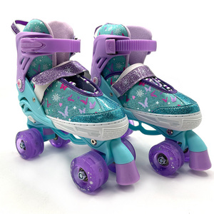 Quads Roller Skate 4 Wheels Roller Skates For Sale OEM Available 2023 PU Wheels