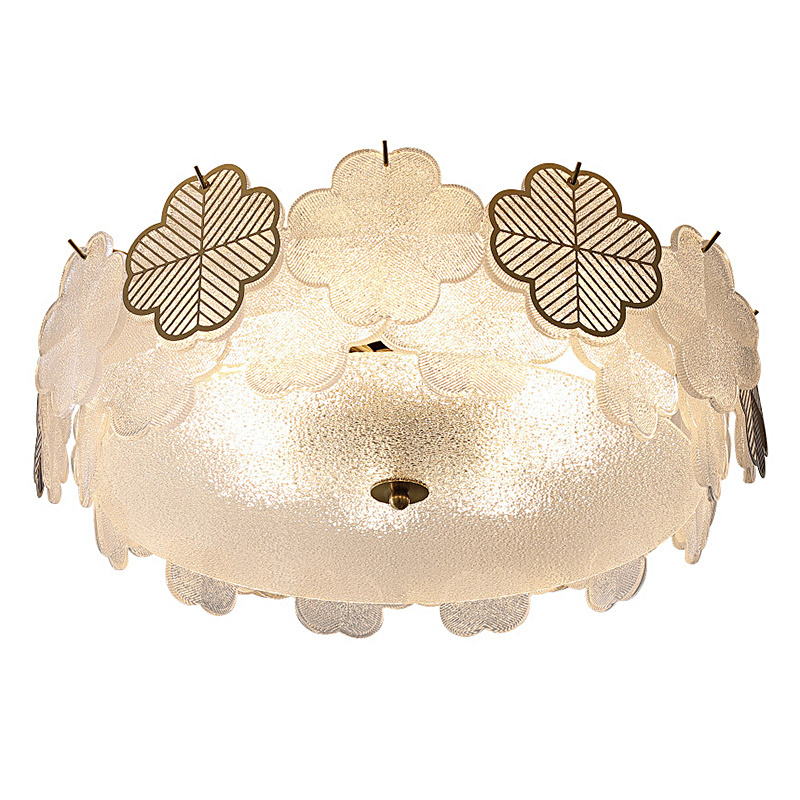 Warm Bedroom Flower Ceiling Light Romantic Star Ceiling Lamp Now Simple Living Room Ceiling Lamp Tricolor Dimming