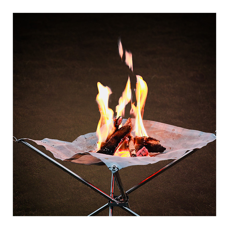 Picnic Portable Outdoor Bbq Fire Pit Foldable Camp Portable Fire Pit With Small Barrel Smoker Grill