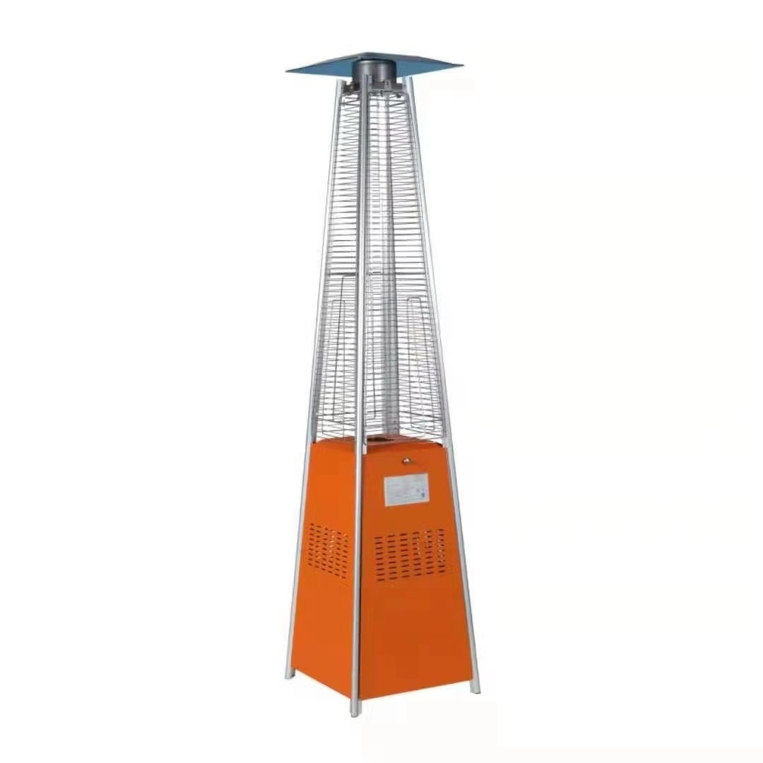 Factory supply Supermarket/ Garden Use Customizable Stainless Steel propane iron tower Pyramid Patio Heater