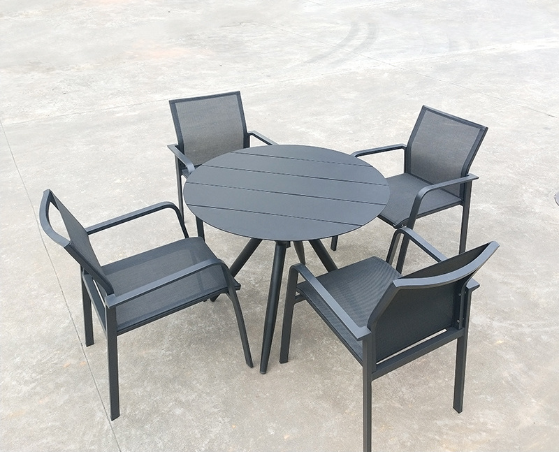 Simple Modern Designs Luxury High-end Home Furniture Sets Round Dinning Table Chairs Set