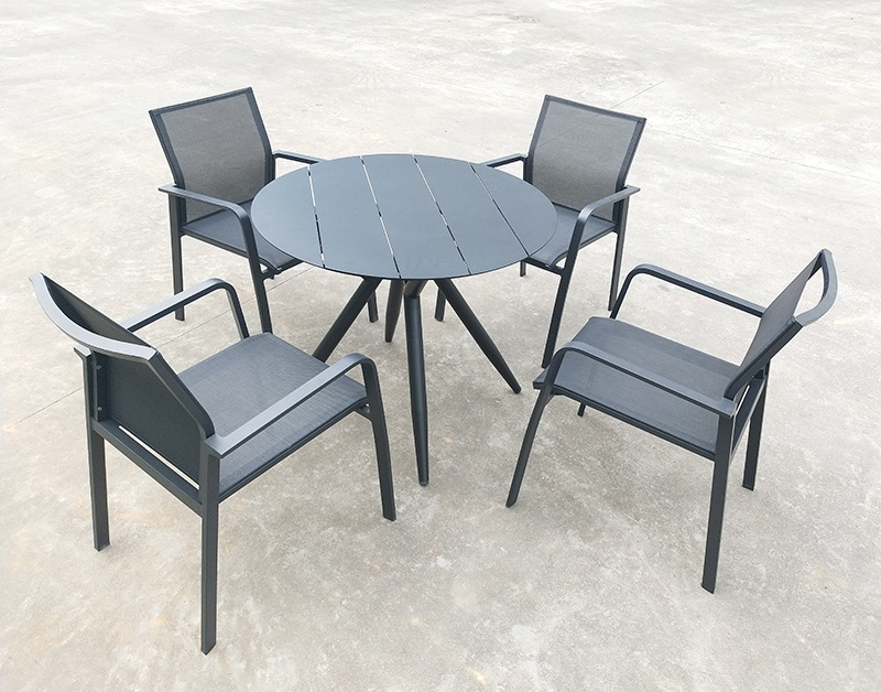 Simple Modern Designs Luxury High-end Home Furniture Sets Round Dinning Table Chairs Set