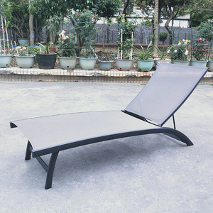 Foshan Manufacturer Hotel Sun Lounger Outdoor Furniture Aluminum Day Bed Swimming Pool Set Chaise Lounge