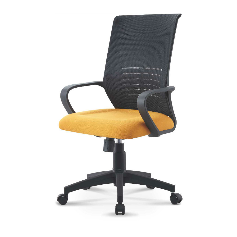 Office Furniture Bow Metal Base No Wheel Office Chair Training Room Meeting Visitor Mesh Chair Ergonomic