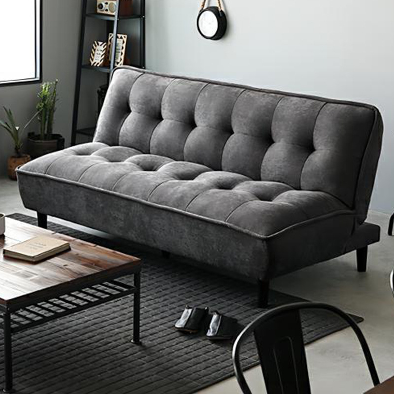 Modern Sofa Bed Three People Seat Folding Small Living Room Lazy Sofa Dual-Purpose Fabric Reclining Sofa