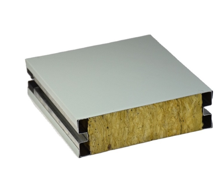 rock wool sandwich panel Handmade rock wool purification board   roof wall board with colorful and beautiful appearance