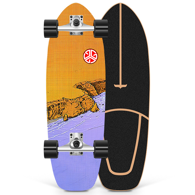 Competitive Price Custom Skateboard 30inches Downhill Mountain Canadian Maple Dancing Skateboard