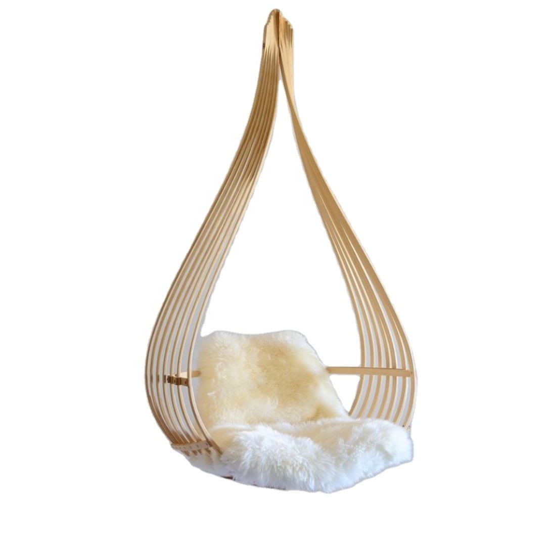 Le Nid Hanging Chair living room bedroom outdoor indoor use swing  bent hickory chair  teardrop-shaped hanging chair