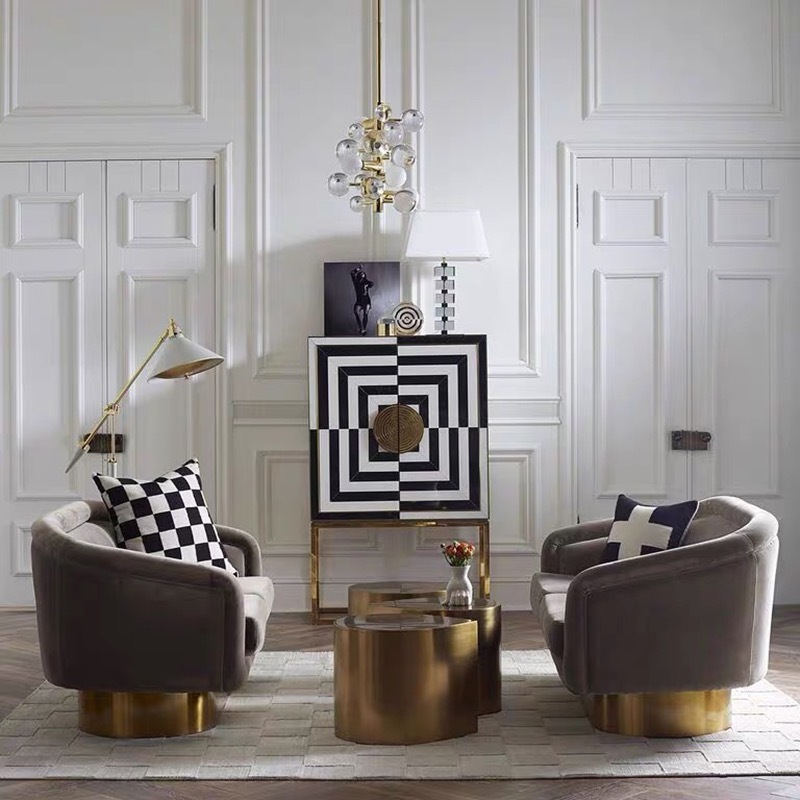 Modern Black And White Painted Glass Door With Gold Metal Base Wine Cabinet Hotel Home Sideboard Jonathan Adler Furniture