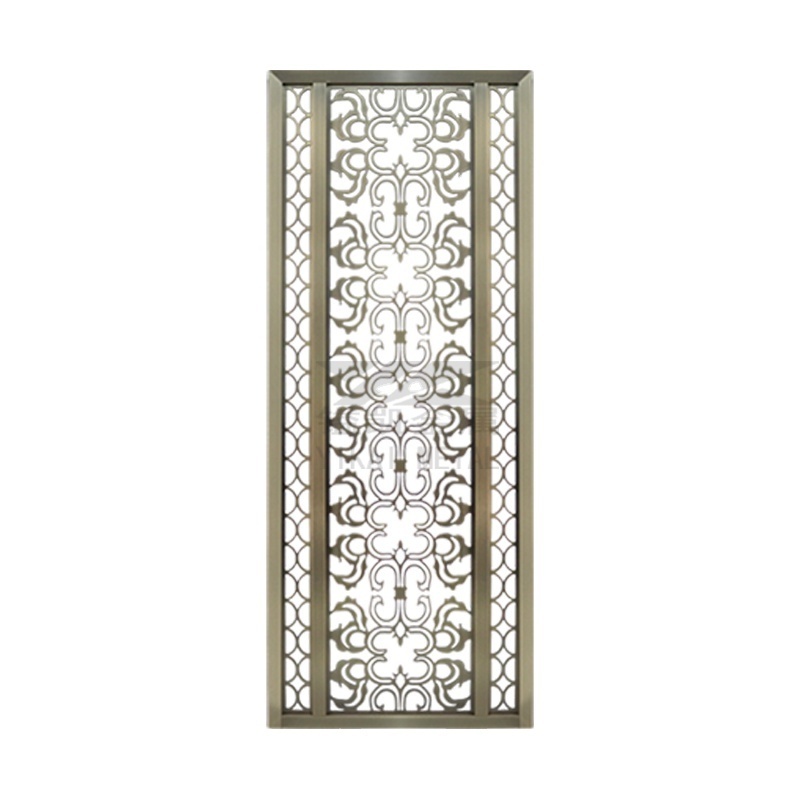 Interior Decor Gold Partition Panels Room Divider Screen Laser Cut Decorative Stainless Steel Metal Screens