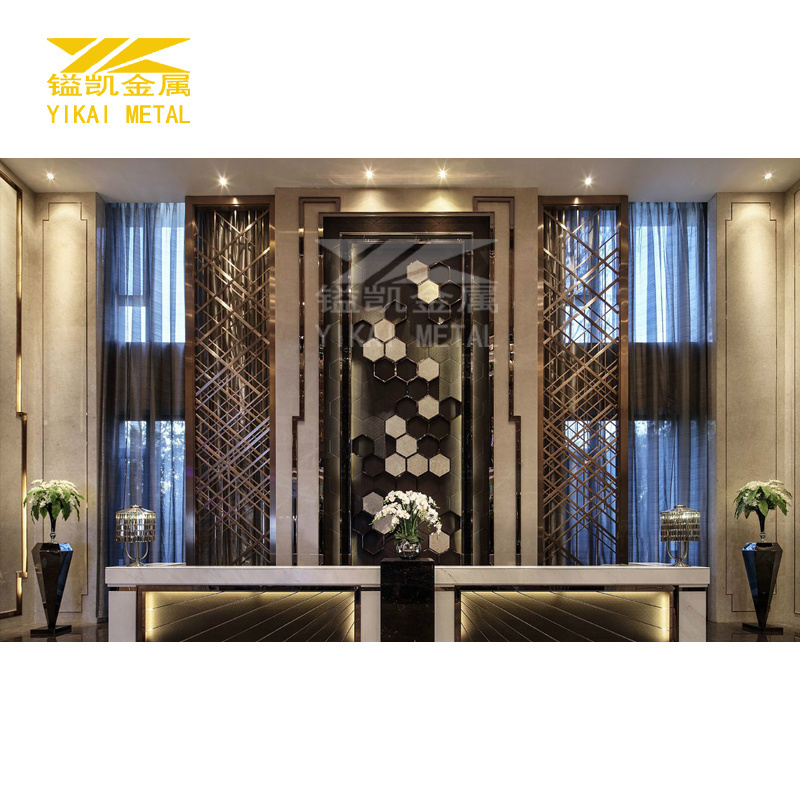 Home Divider Screens Decorative Laser Cutting Metal Screen Room Divider Living Room Metal Divider Partition Wall