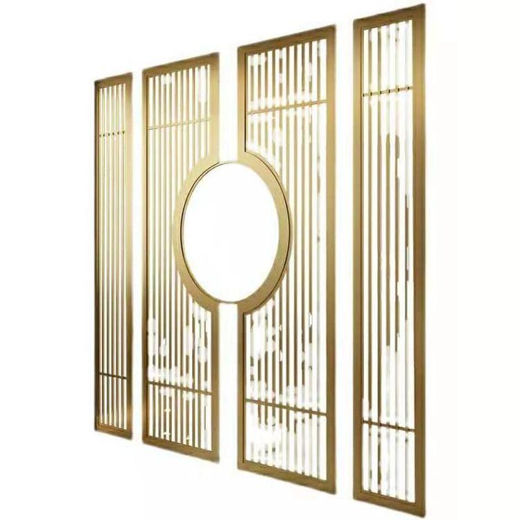 Metal Stainless Steel Screen Interior Room Divider Custom Home Decoration