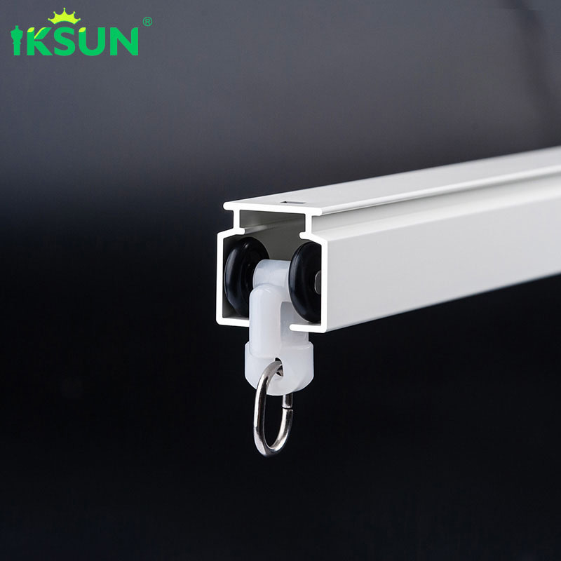 IKSUN 1 Set DIY Ceiling Railing Adjustable Extendable Curtain Poles, Tracks