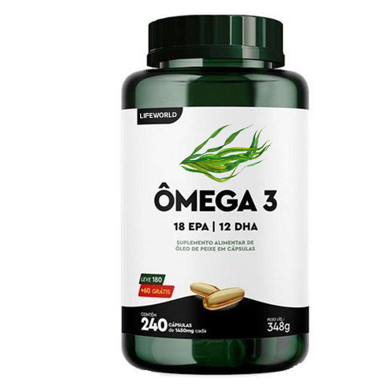 Lifeworld Premium 1000mg Fatty Acid Powder Omega 3 EPA DHA Algae Oil Vitaminas Omega 3 Softgel Capsules