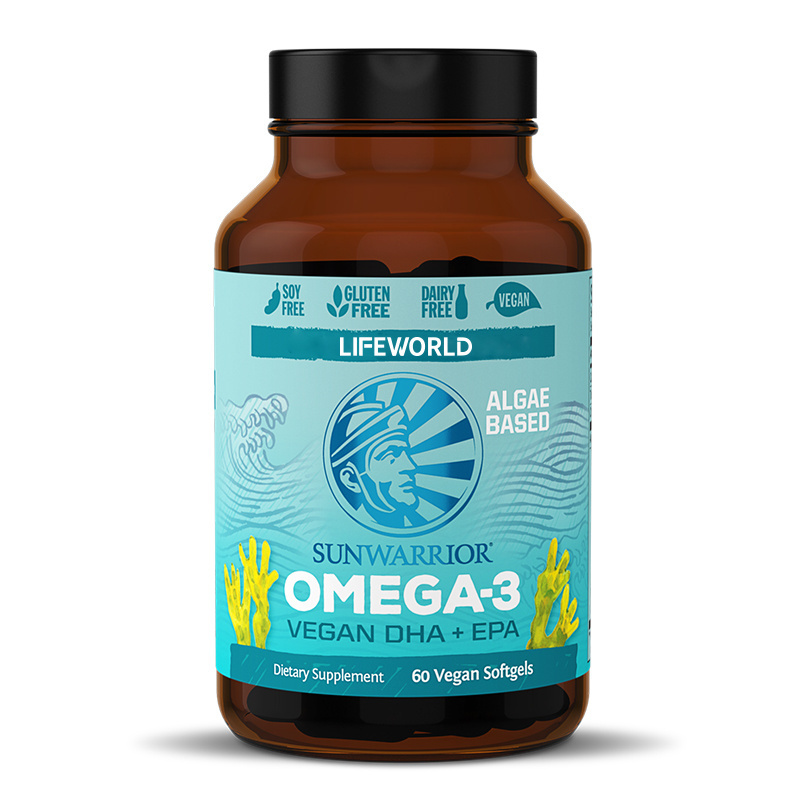 Lifeworld Premium 1000mg Fatty Acid Powder Omega 3 EPA DHA Algae Oil Vitaminas Omega 3 Softgel Capsules