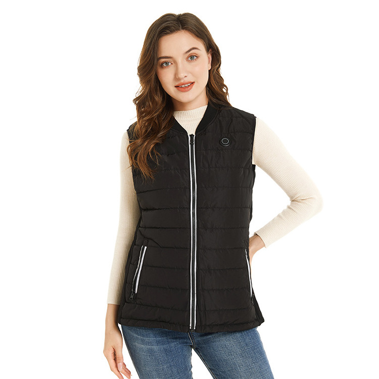 High Quality 5V USB 5 zone Adjustable Power Body Heating Vest Outdoor Winter Women Heated Vest for Working And Daily Life