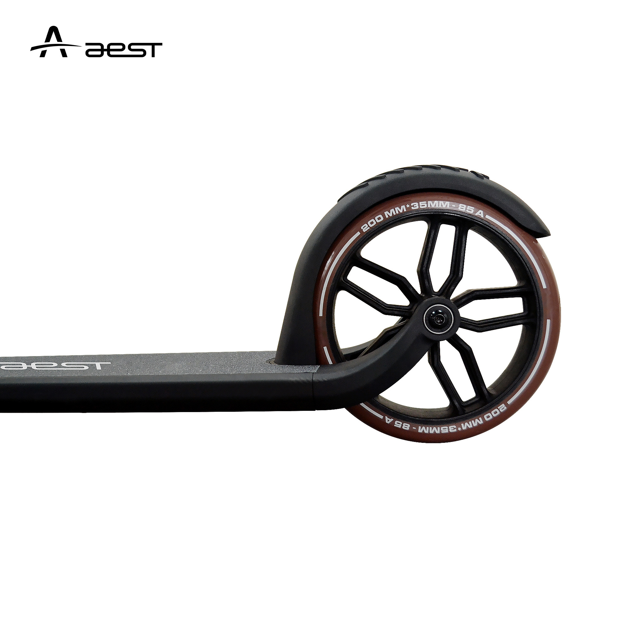 AEST A85 Professional Adult Foldable Scooters 200m Big Hi-Flexible Wheels Kick Scooters for family