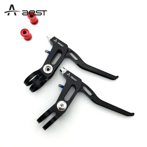 AEST Bike Brake Levers Aluminum Alloy Bicycle Brake Handle Mountain Road MTB/BMX Bike Brake Lever 2.2cm Diameter( A Pair)