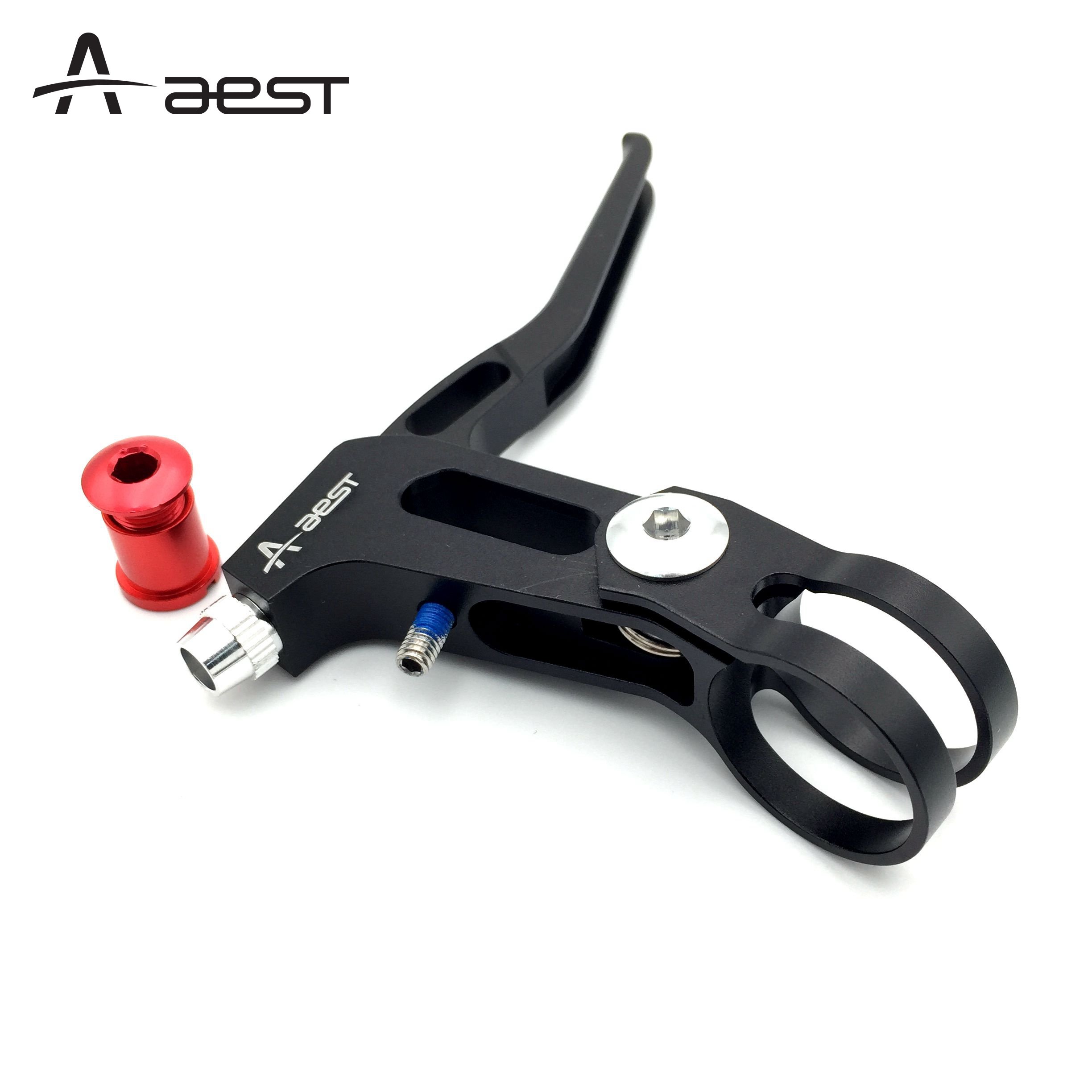 AEST Bike Brake Levers Aluminum Alloy Bicycle Brake Handle Mountain Road MTB/BMX Bike Brake Lever 2.2cm Diameter( A Pair)