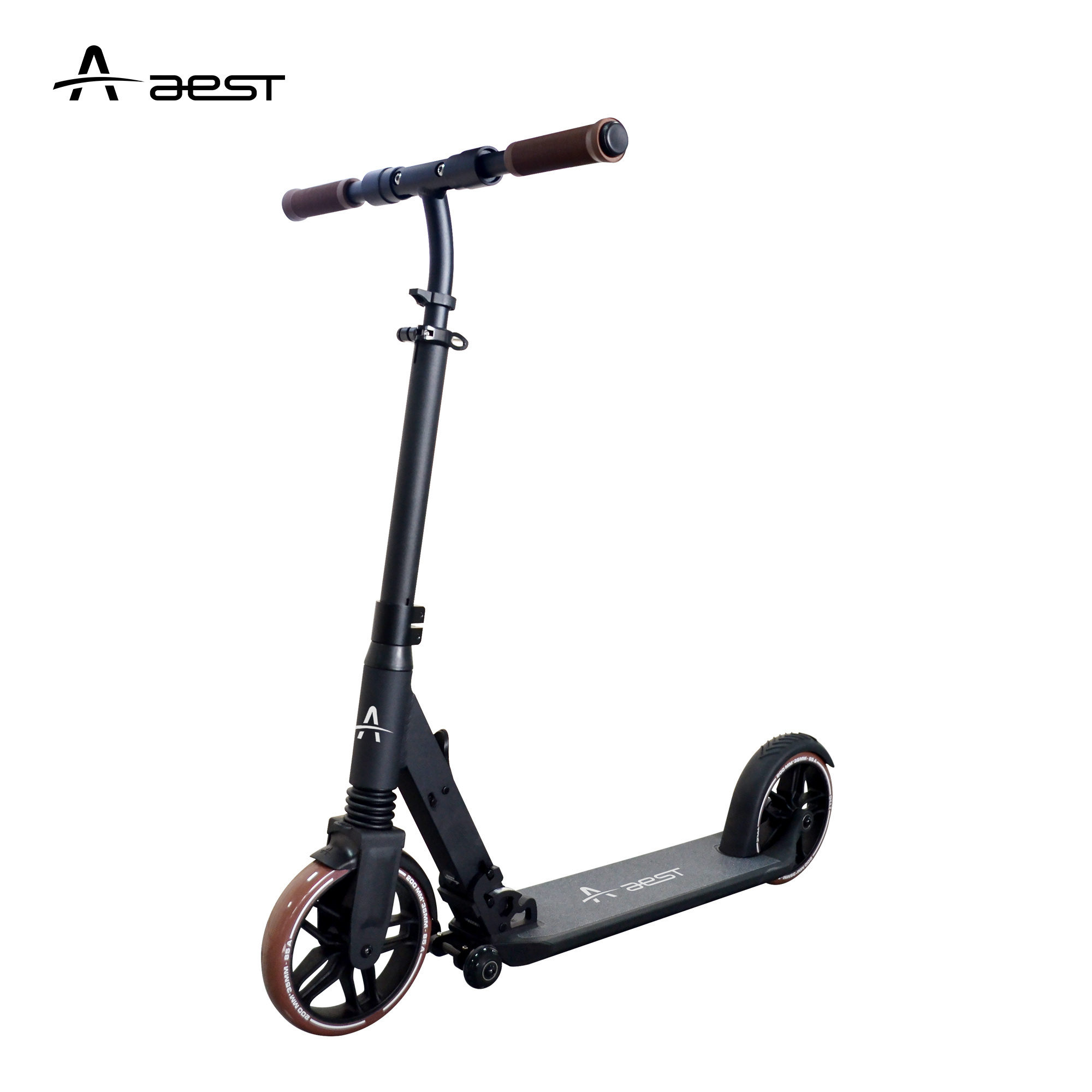 AEST A85 Professional Adult Foldable Scooters 200m Big Hi-Flexible Wheels Kick Scooters for family