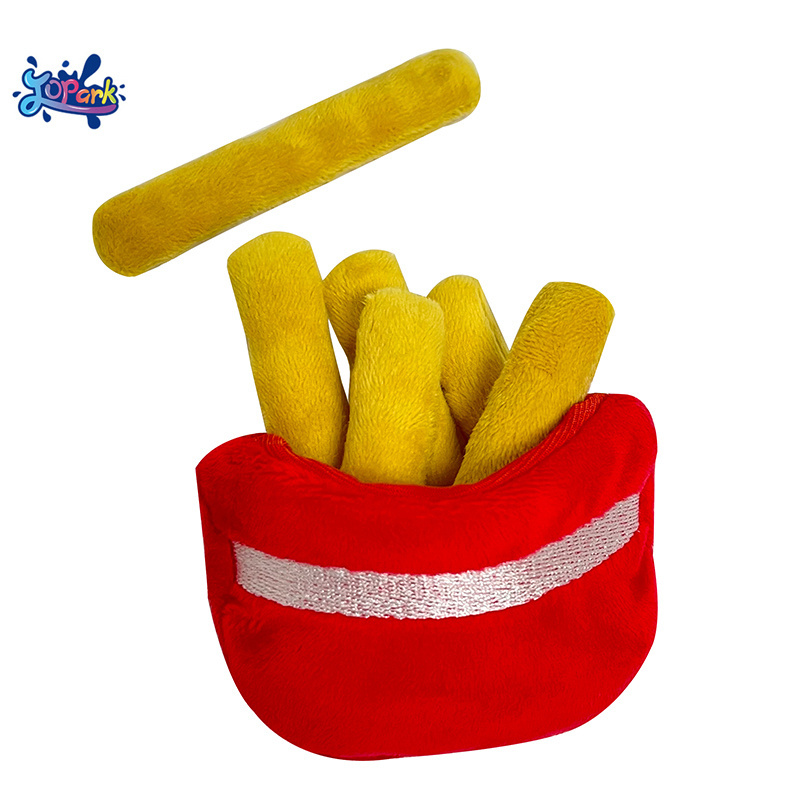 JOPARK Simulation French Fries Toy Hamburger Set Soft Plush Food Toys Stuffed Kids Educational Plushies