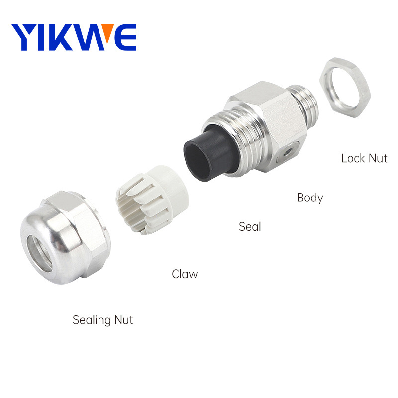 Air Permeable Type Cable Gland M12x1.5 Ventilation Cable Gland Breathable Waterproof IP 68 M12 Permeable Vent Plug with Locking