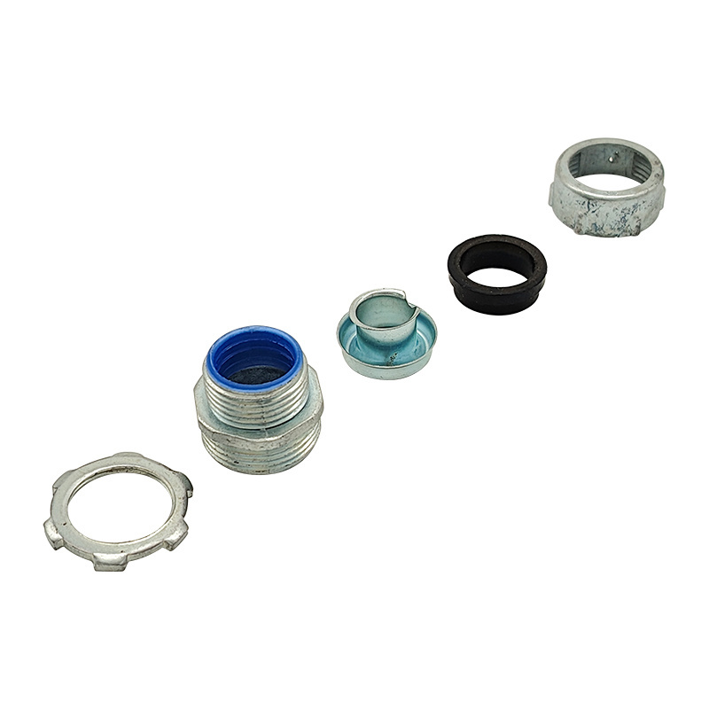 Zinc Hose fittings Electrical Connectors for flexible Conduit Metallic Coupling 091