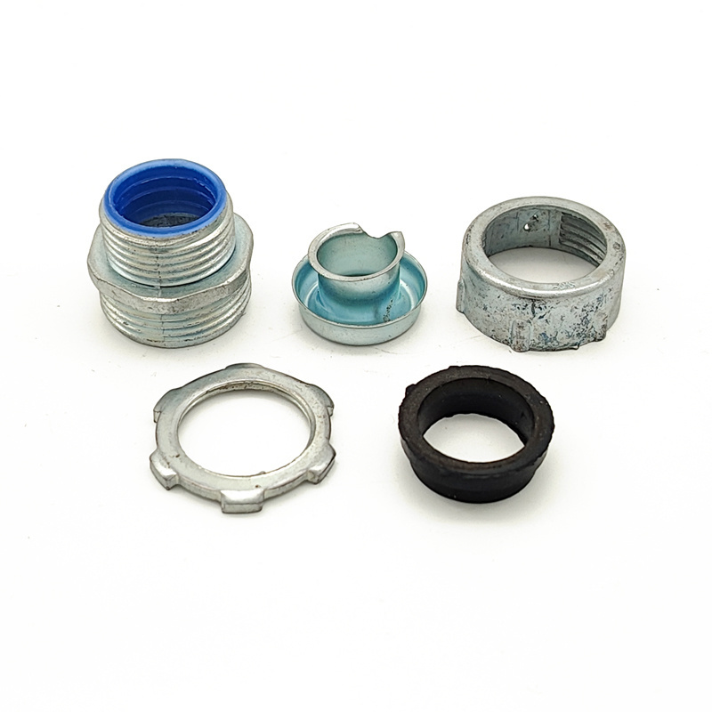 Zinc Hose fittings Electrical Connectors for flexible Conduit Metallic Coupling 091