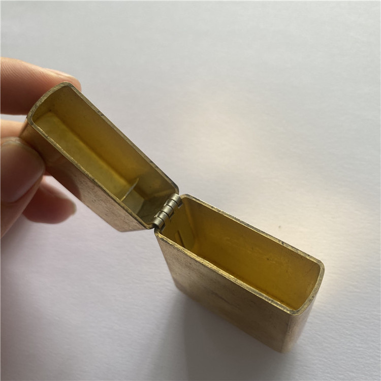 China Factory OEM ODM Customized High-end Brass Lighter Shell CNC Machining With Handmade