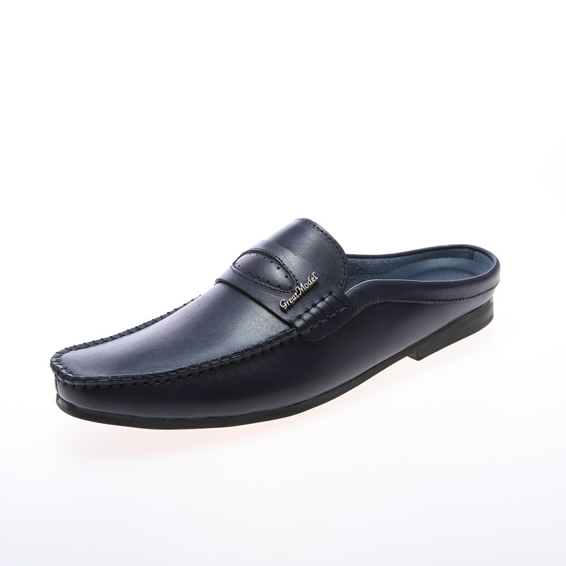 Casual Loafers Wholesale Luxury High Quality New Model Private Label Handmade Mens Half Shoes For Men