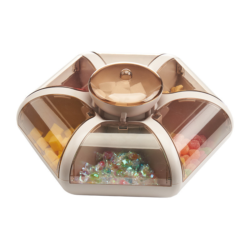 YIKEYOU Flower Shape Candy Storage Box Decorative Storage Boxes Nuts Snack storage box