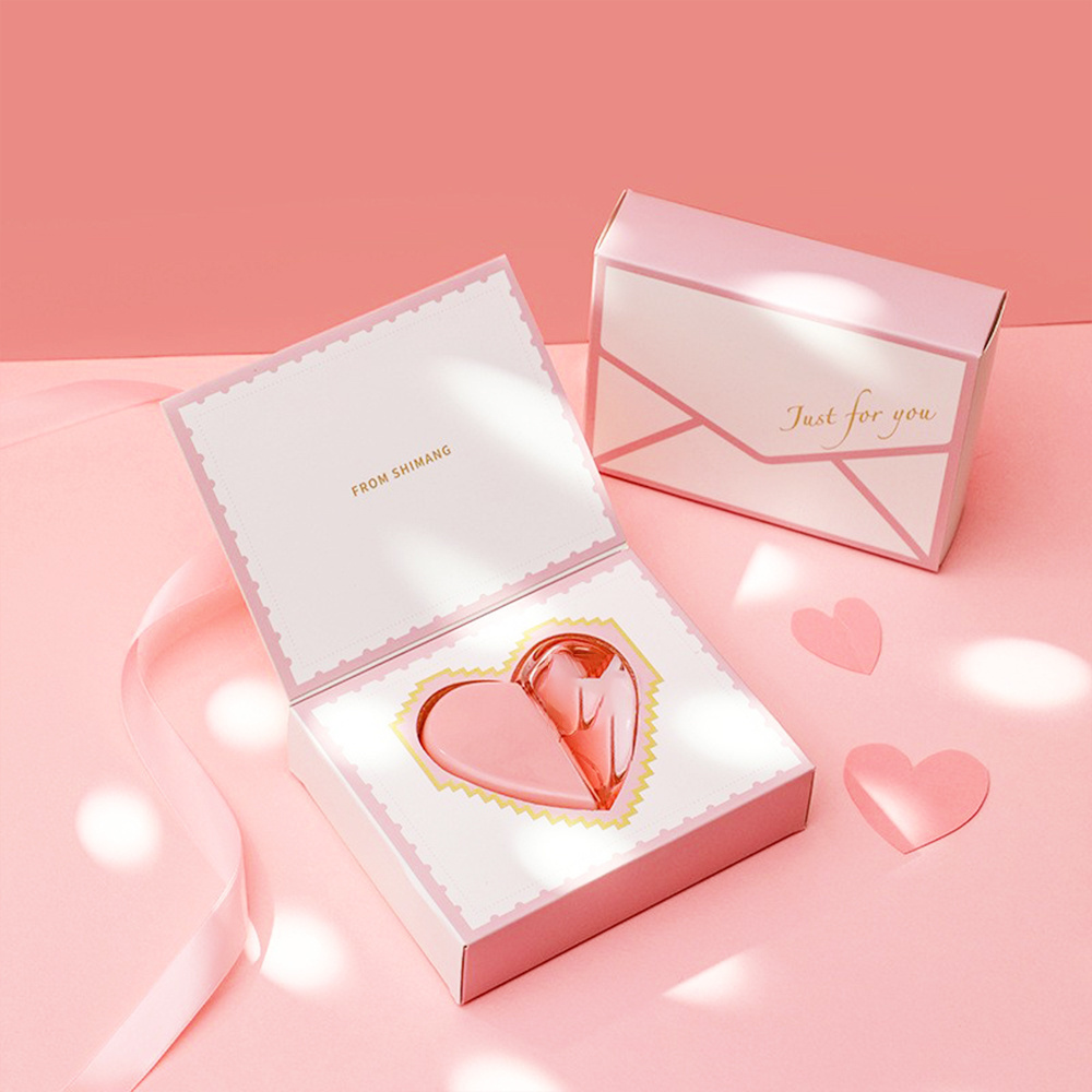 Customized Logo pink perfume gift box empty fragrance perfume boxes for women's perfume