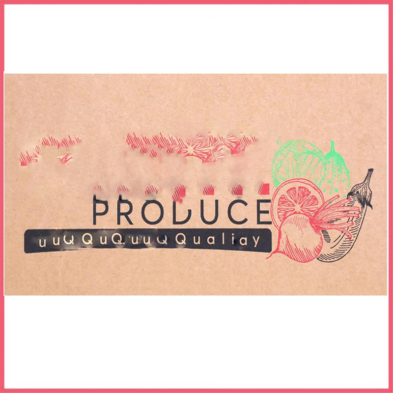 Custom Corrugated Paper Box Pineapple Tomato Cherry  Banana Fresh Vegetable  Farm Fruit Packaging Shipping Carton Box