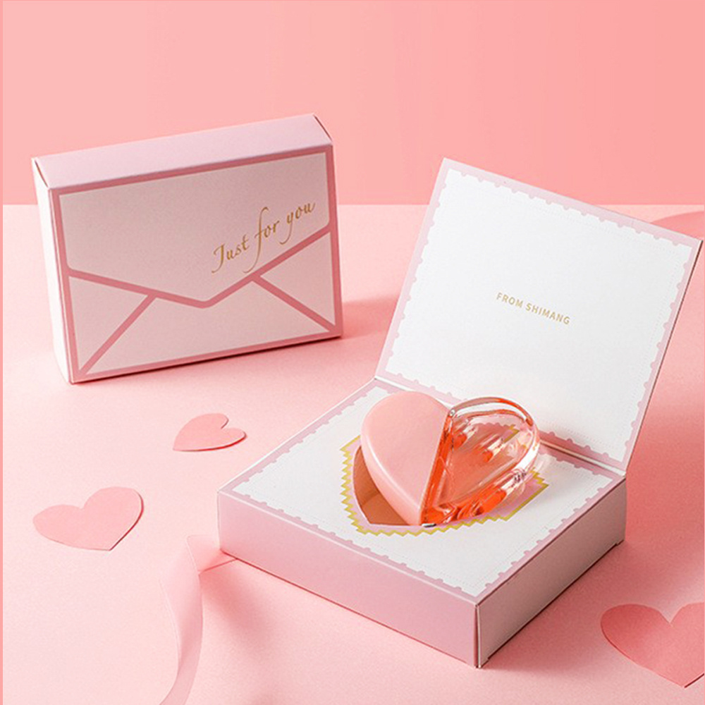 Customized Logo pink perfume gift box empty fragrance perfume boxes for women's perfume