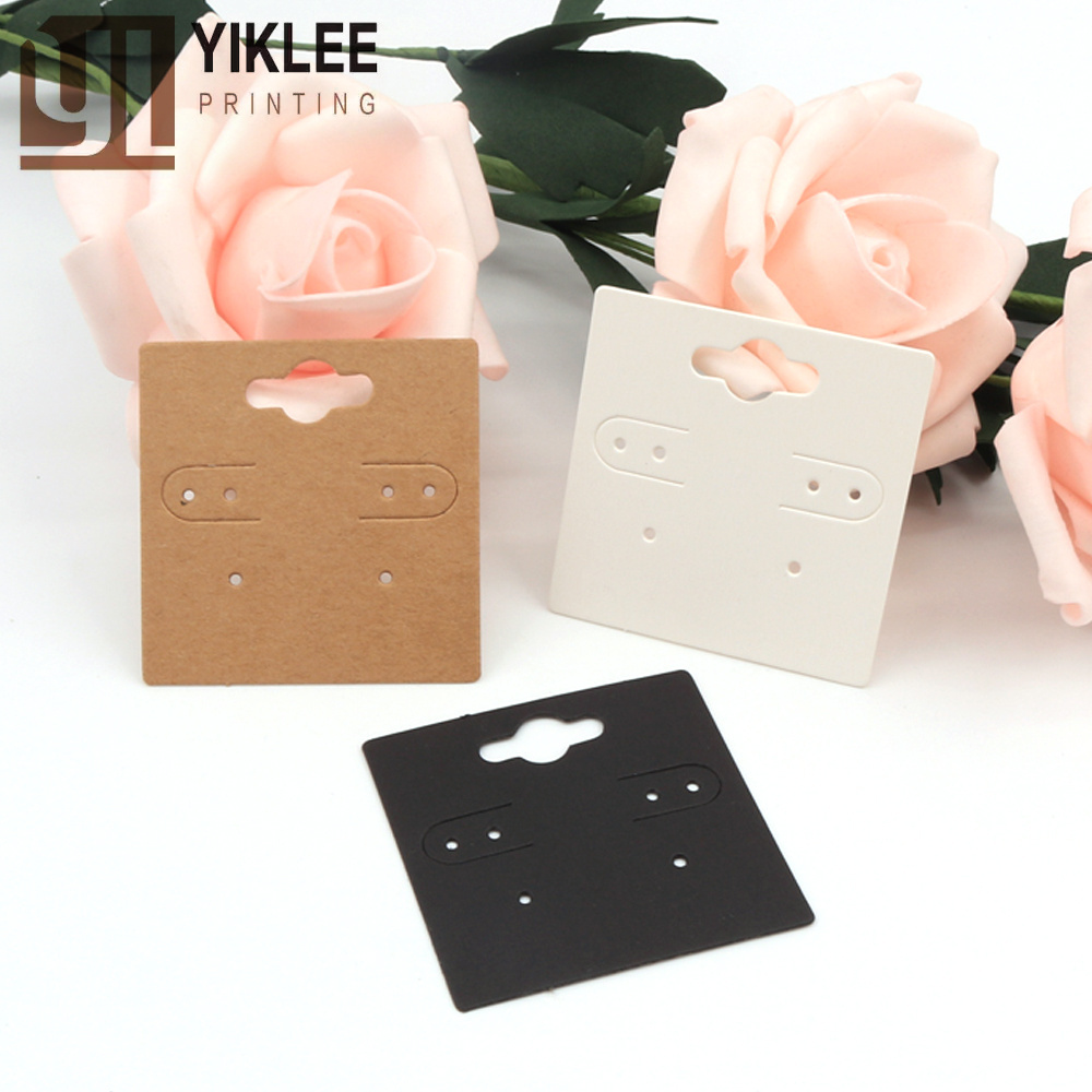 Factory Wholesale Display Packaging Custom Display Card Ear Studs Card Nice Jewelry Earrings Paper Earring Cards 5x5cm Small