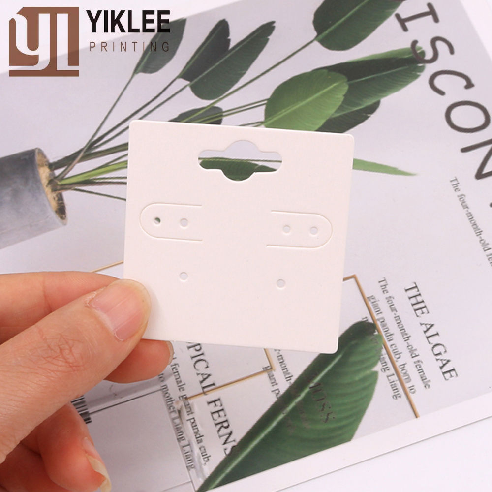 Factory Wholesale Display Packaging Custom Display Card Ear Studs Card Nice Jewelry Earrings Paper Earring Cards 5x5cm Small