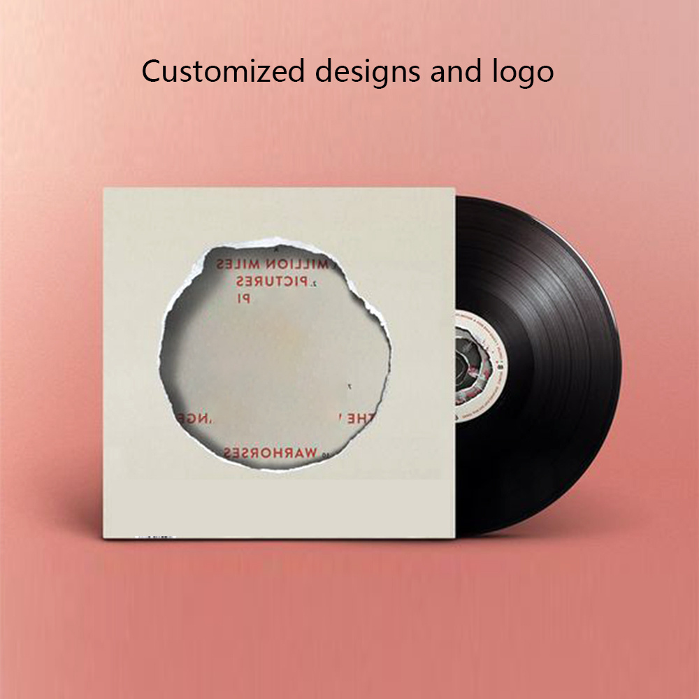 Customized Logo Vinyl Record Jackets Cardboard Vinyl Record Sleeves Blank Album Jackets for Vinyl Record Inner & Outer Sleeves