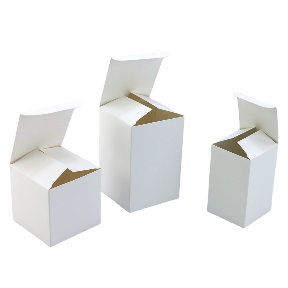 Candle Packing Box 350g Square Blank Carton Spot Cosmetic White Paper Gift Packaging Box