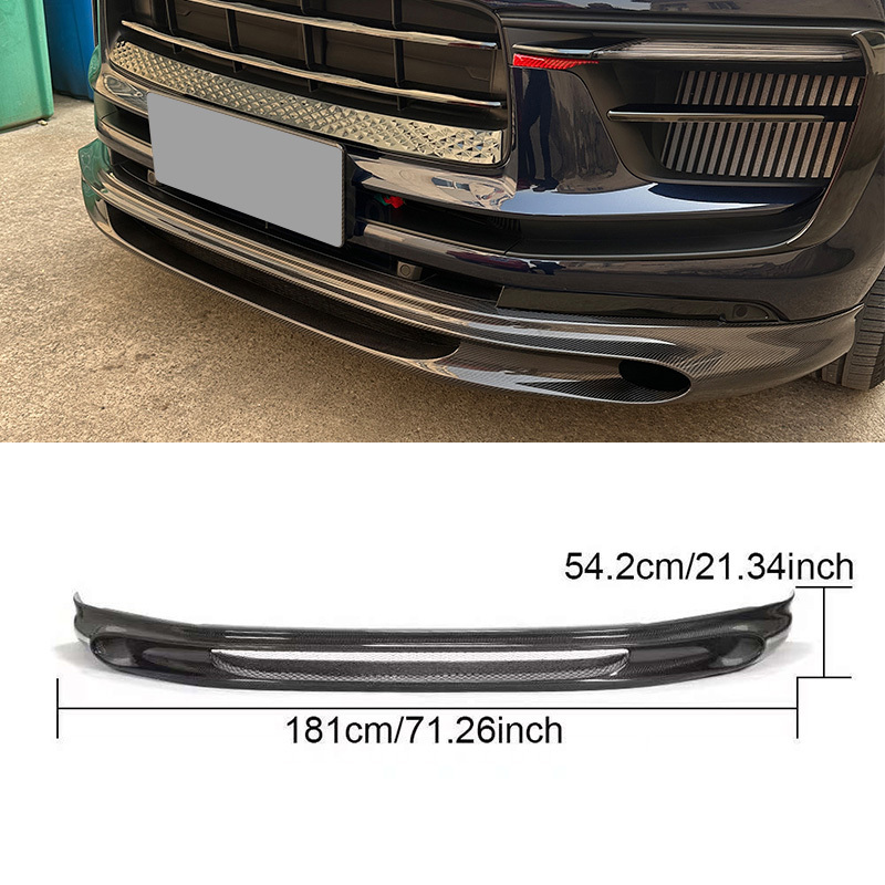 JC style carbon fiber body kit with light surround rear lip front lip spoiler new 2022-2023 for Porsche Macan