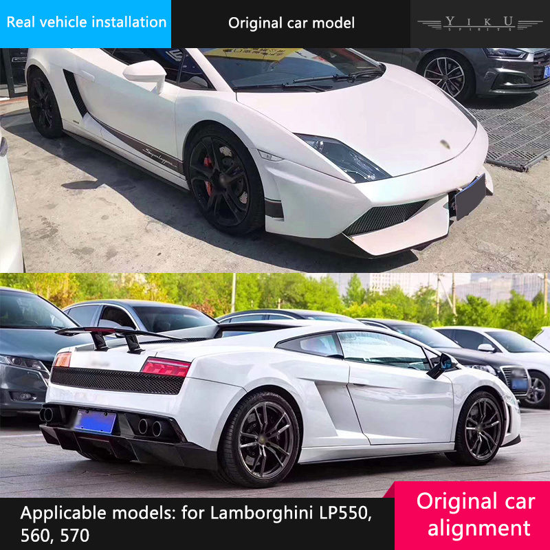 Semi carbon fiber body kit for Lamborghini calf Gallardo LP550 560 570 modified DMC front bumper side skirt rear lip tail