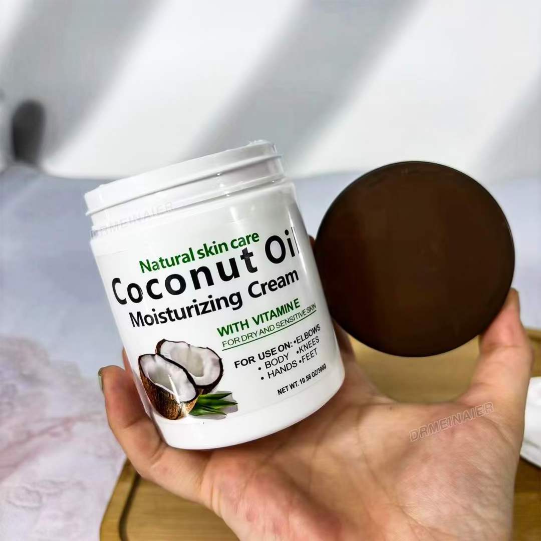 Natural Coconut Cream Vitamin E Skincare Whitening Moisturizing Face Body Anti-aging Nourishing Shea Butter