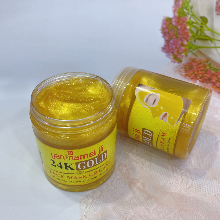 Face mask cream 24k Gold collagen Anti aging Anti wrinkle Nourish whitening facial mask