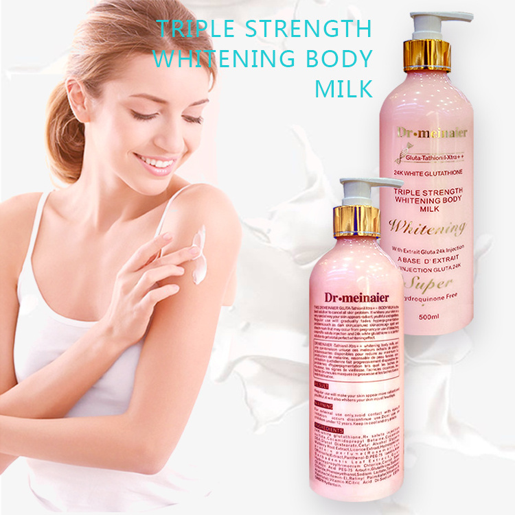 Wholesale Whitening Body Lotion Gluta 24k Body Milk Moisturizing Nourishing Anti-aging Quick Brightening Cream