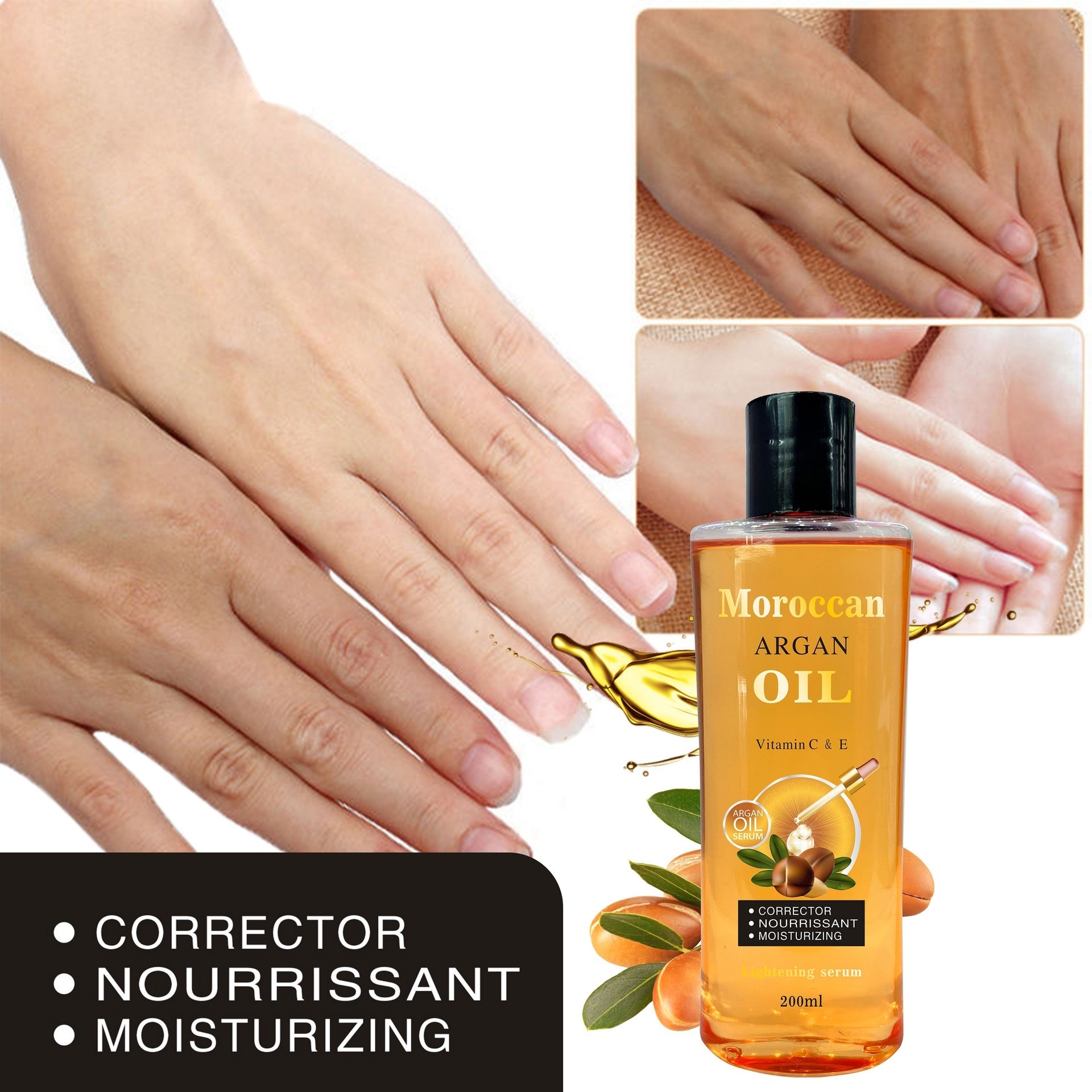 Wholesale Morocco Argan Oil 100% Pure For Face Body Hair Nourish Whitening Oil Anti-aging Moisturizing Repair Skincare