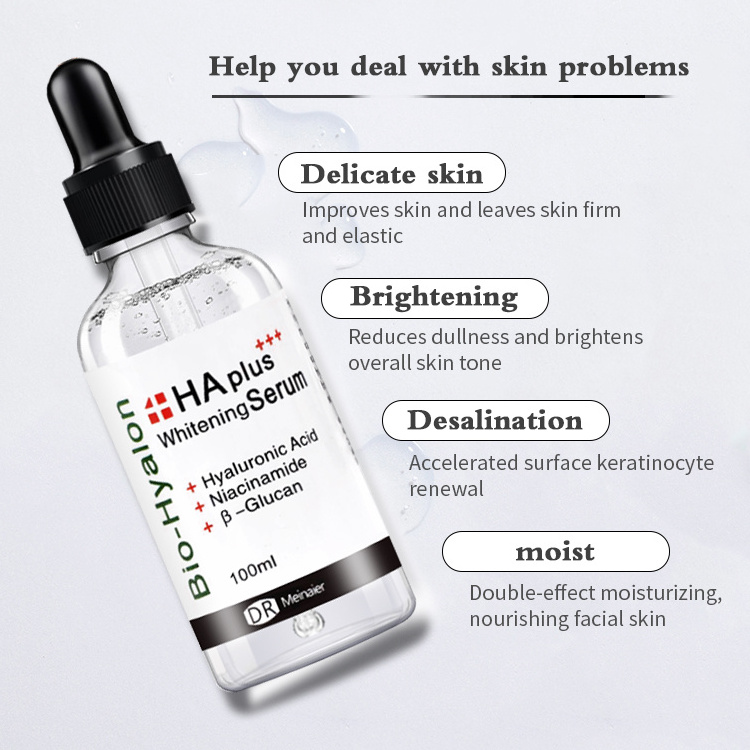 Pure Moisturizing Hyaluronic acid Serum Face Anti Aging Whitening Nicotinamide Facial Essence