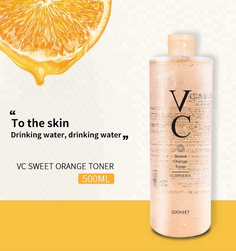 Skin care whitening moisturizing glowing toner vitamin C Hyaluronic acid anti acne face water 500ml