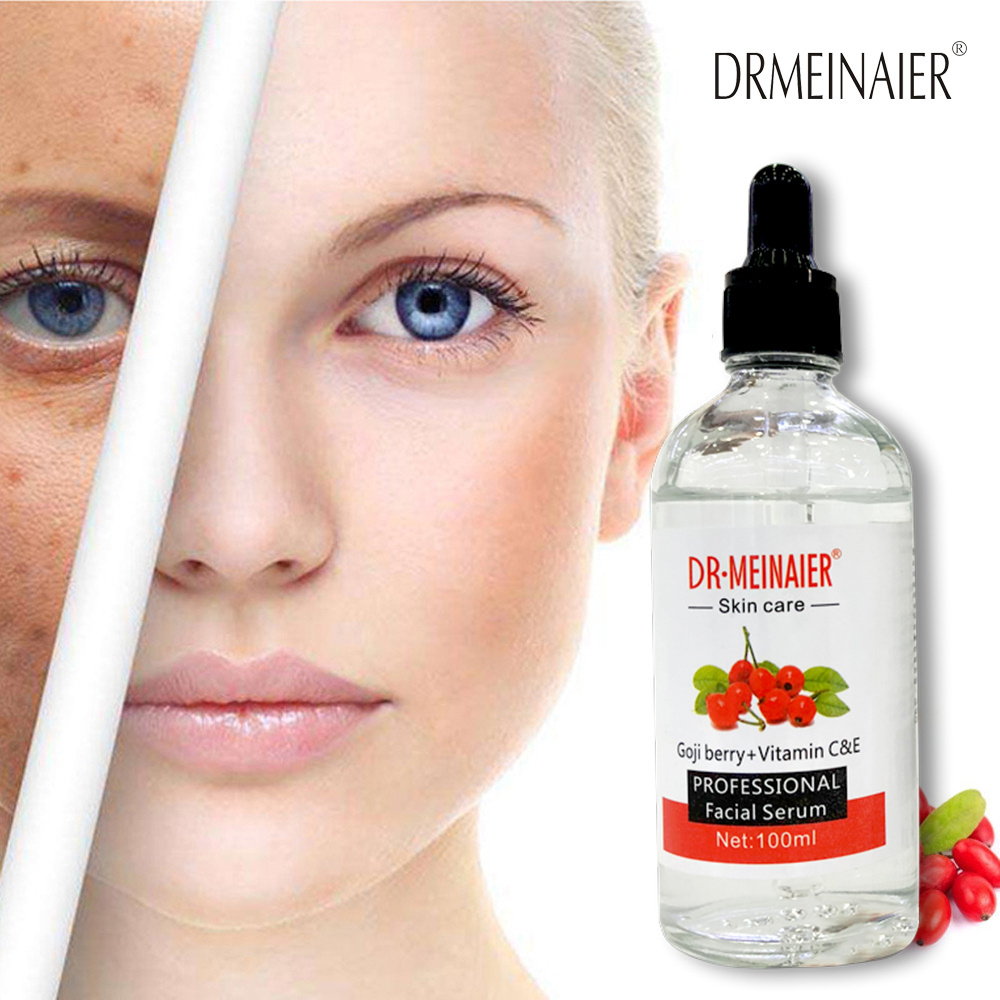 Natural Face Serum 100ml Goji berry Vitamin C&E Serum Anti aging Whitening Essence Skin care