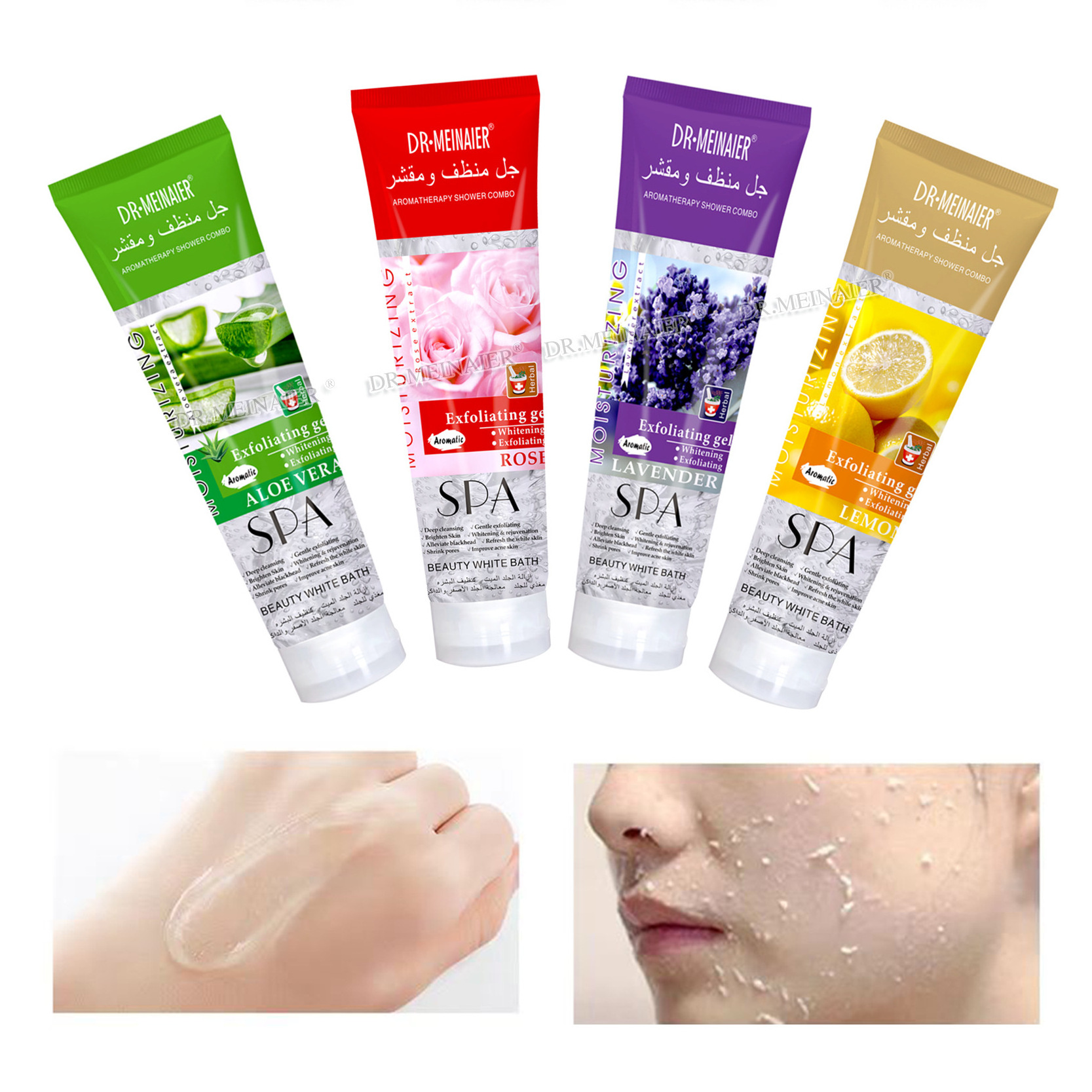 Skin Care Natural Exfoliating Gel Callus Remover Brightening Face Cleanser Anti aging Moisturizer Body Peeling Gel Scrub