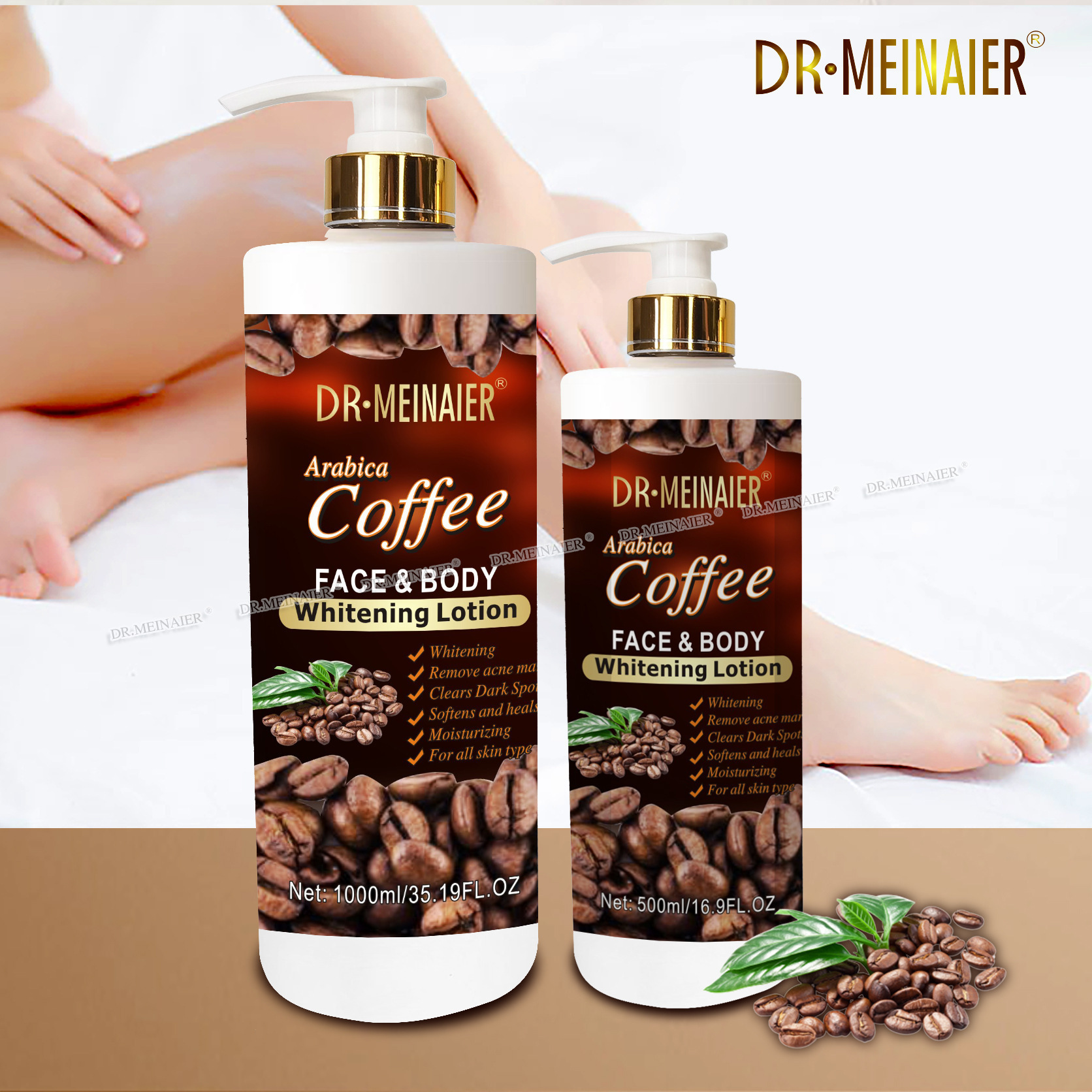 Best Whitening Coffee Body Lotion Skin Care  Body & Facial Moisturizer Body Milk Anti Aging Lightening Cream Private Label